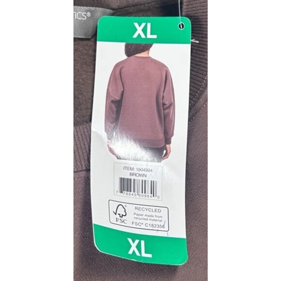 Tuff Athletics Crewneck Sweatshirt‎ Women XL Brown Cotton/Polyester Blend Unisex - Picture 9 of 10